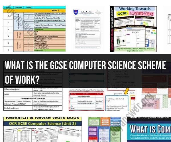 GCSE Computer Science Scheme of Work: Curriculum Overview