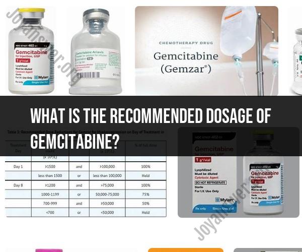 Gemcitabine Dosage: Recommended Guidelines