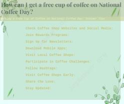 Getting a Free Cup of Coffee on National Coffee Day: Insider Tips