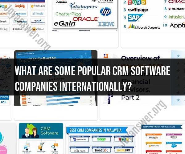 Global Leaders in CRM Software: Top International Companies
