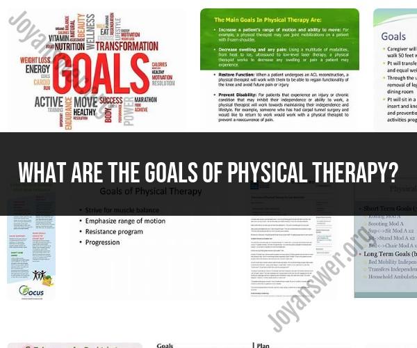 Goals of Physical Therapy: Enhancing Health and Mobility