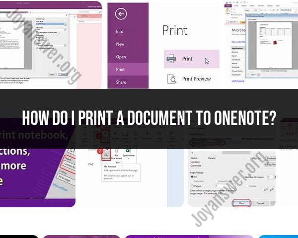 Going Paperless: Printing Documents to OneNote Made Easy