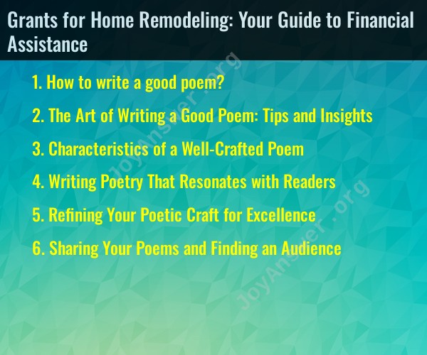 Grants for Home Remodeling: Your Guide to Financial Assistance