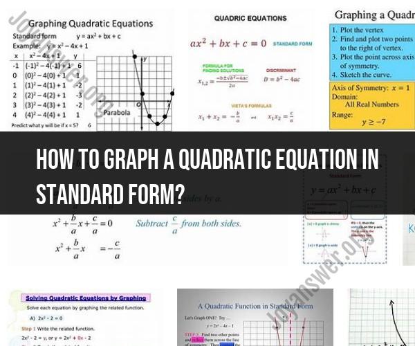 Graphing a Quadratic Equation in Standard Form: Easy Steps