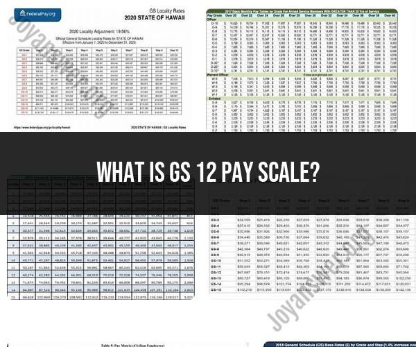 GS-12 Pay Scale: Exploring Government Salary Grades