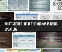 Handling Kronos Updates: Employee Guidance