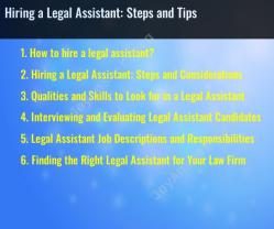 Hiring a Legal Assistant: Steps and Tips
