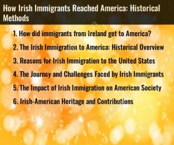 How Irish Immigrants Reached America: Historical Methods
