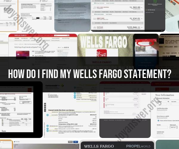 How to Access Your Wells Fargo Statement