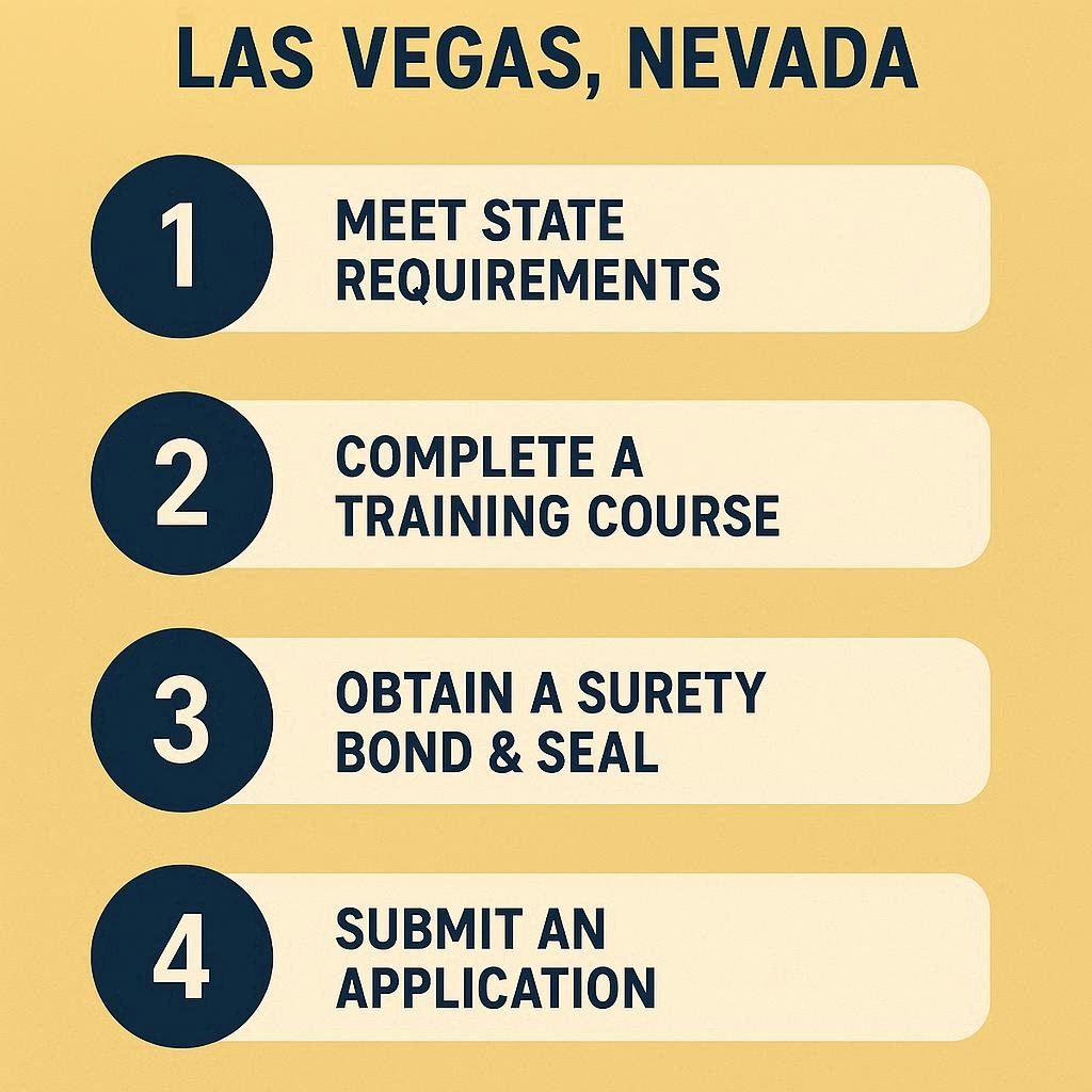 How to Become a Notary in Las Vegas, Nevada