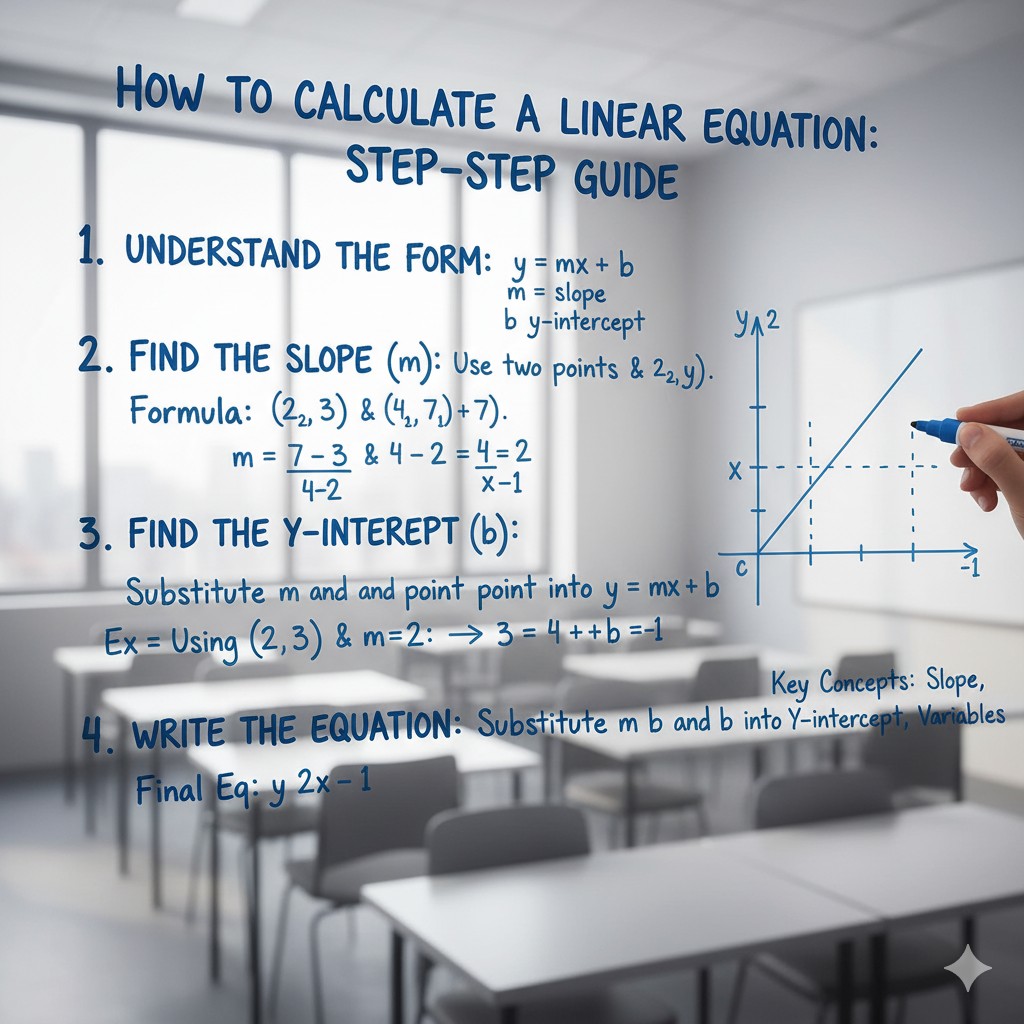 How to Calculate a Linear Equation: Step-by-Step Guide