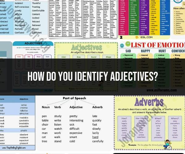 Identifying Adjectives: Grammar Guide