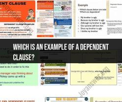 Identifying Dependent Clauses: An Example