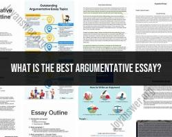 Identifying the Best Argumentative Essay: Criteria Assessment