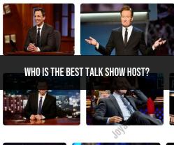 Identifying the Best Talk Show Host: A Subjective Evaluation
