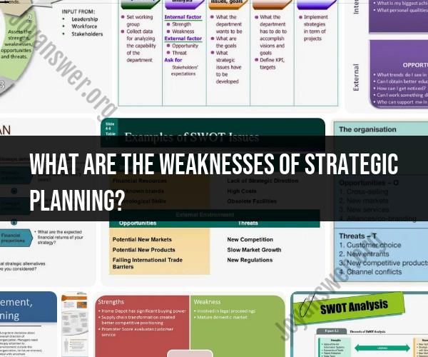 Identifying Weaknesses in Strategic Planning