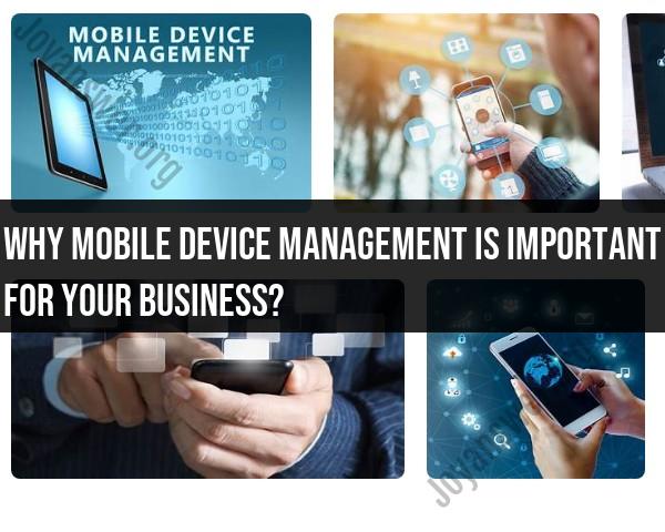Importance of Mobile Device Management for Businesses