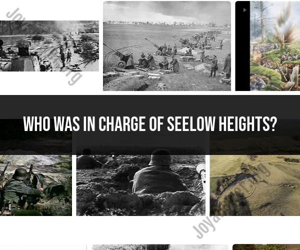 In Charge of Seelow Heights: Leadership and Military Strategy