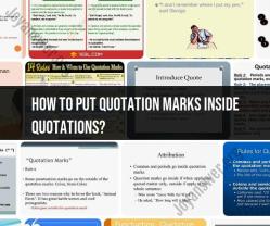 Including Quotation Marks within Quoted Text: Best Practices