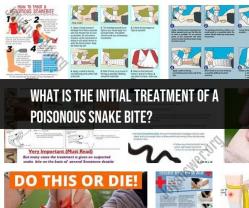 Initial Treatment of a Poisonous Snake Bite: First Aid Measures