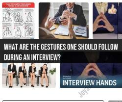 Interview Etiquette: Gestures and Behavior Tips