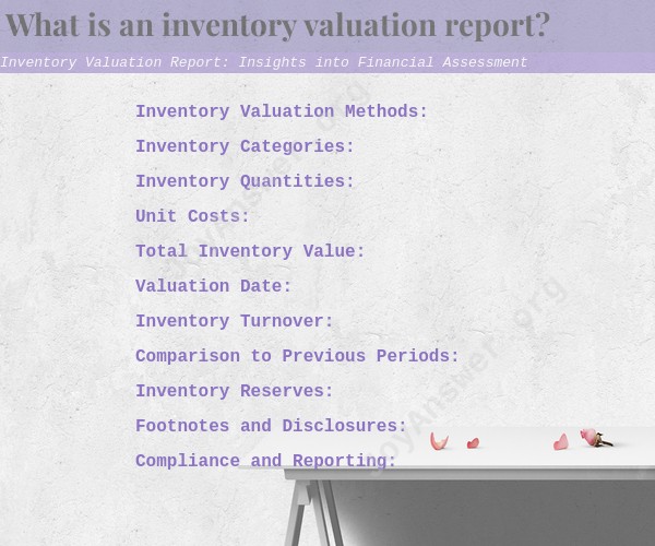 Inventory Valuation Report: Insights into Financial Assessment