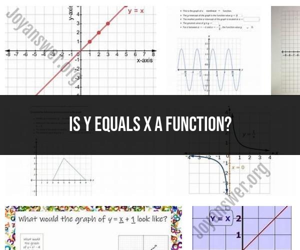 Is y = x a Function? Function Determination