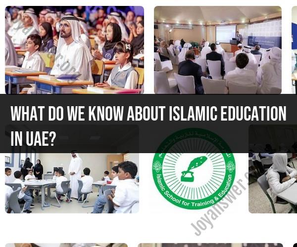 Islamic Education in UAE: Insights and Overview