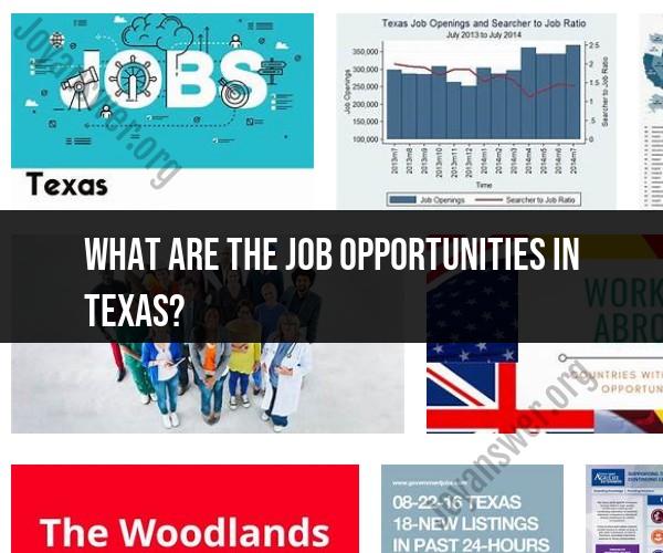 Job Opportunities in Texas: A Diverse Landscape