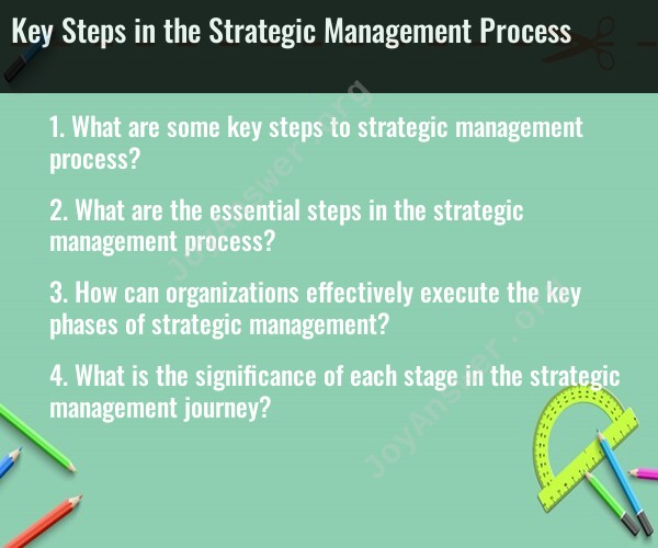Key Steps in the Strategic Management Process