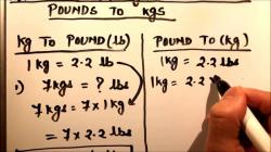 Kilograms to Pounds Conversion: How Do You Transfer kg to Pounds?