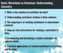 Kuta's Worksheet on Rotations: Understanding Geometry