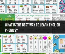 Learning English Phonics: Best Practices