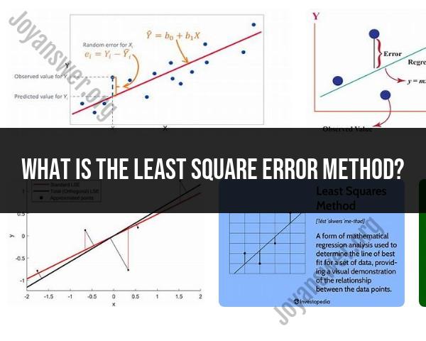 Least Square Error Method: Statistical Analysis