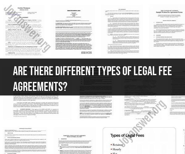 Legal Fee Agreements: Exploring Different Types