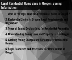Legal Residential Home Zone in Oregon: Zoning Information