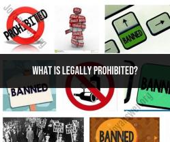 Legally Prohibited Actions: What Can Be Forbidden by Law