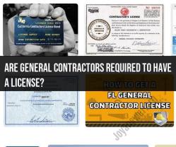 Licensing Requirements for General Contractors