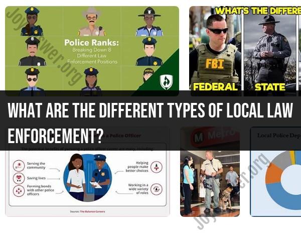 Local Law Enforcement 101: Exploring Different Types