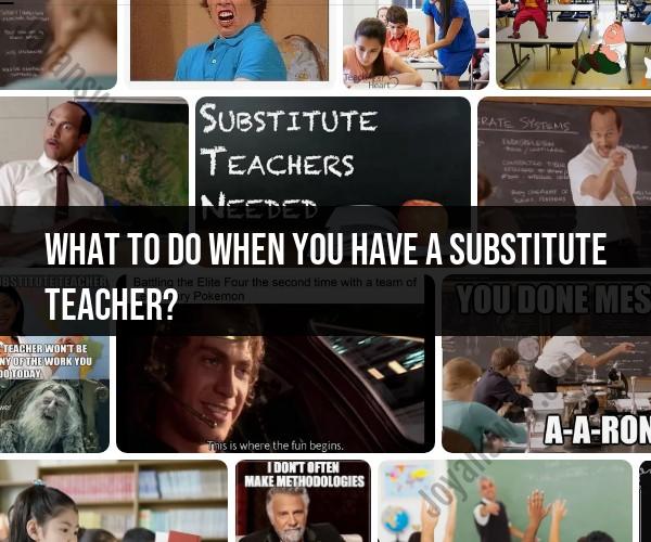Managing a Classroom with a Substitute Teacher: Guidelines