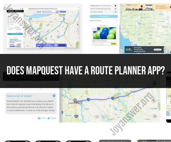 Mapquest Route Planner App Features And Information 