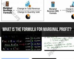 Marginal Profit Formula: Calculating Financial Gain