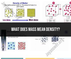 Mass and Density Relationship: What Does Mass Mean for Density?