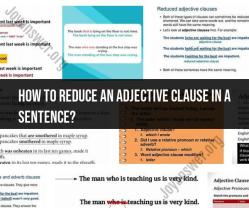 Mastering Adjective Clause Reduction: Techniques for Clearer Sentences