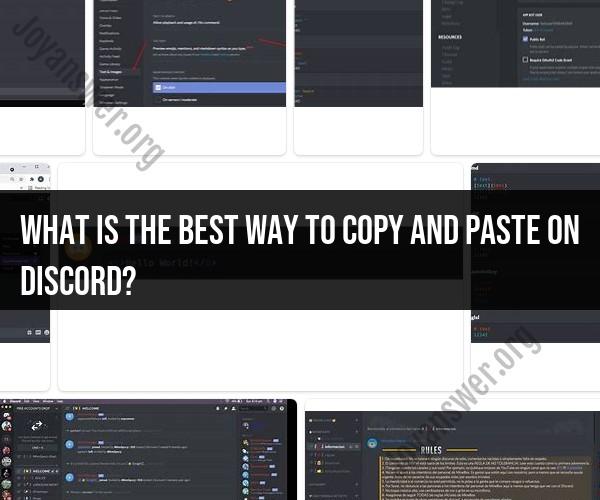 Mastering Copy and Paste in Discord: A User-Friendly Guide