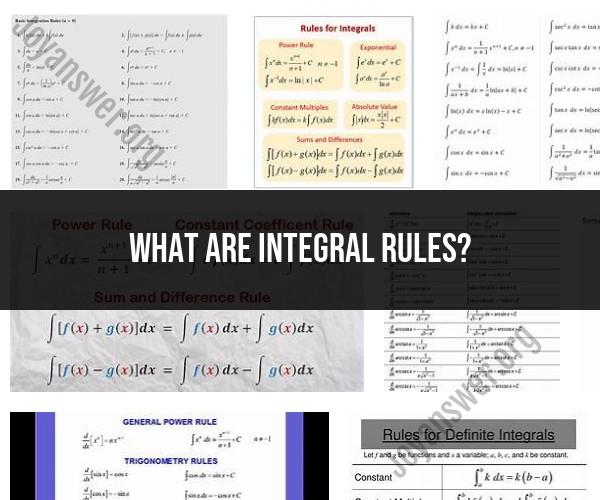 Mastering Integral Rules: Techniques for Calculus Success