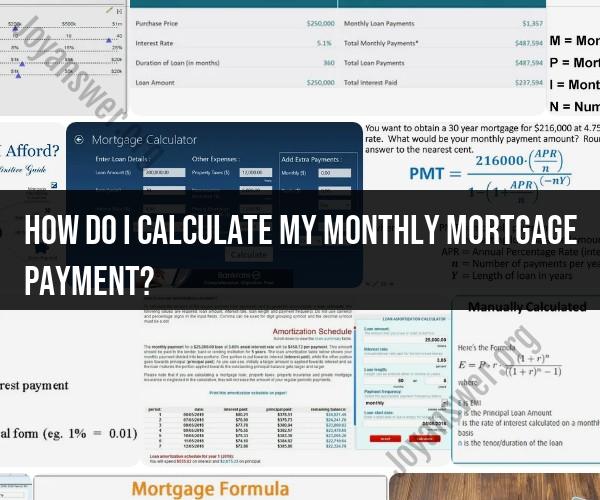 Mastering Mortgage Payments: How to Calculate Your Monthly Mortgage Payment
