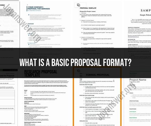 Mastering the Basics: A Simple Proposal Format Guide