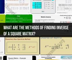 Matrix Magic: Exploring Methods of Matrix Inversion