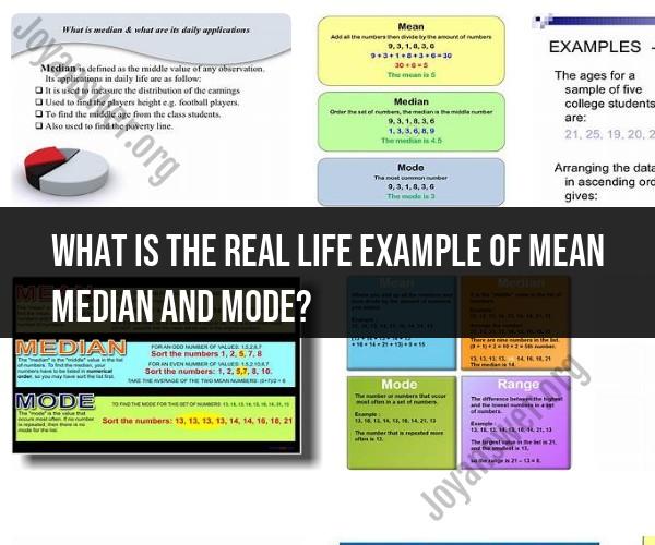 Mean, Median, and Mode in Real Life: Practical Examples